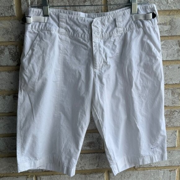 Nike Sportswear White 100% Cotton Shorts Women's Size S (4-6). - Picture 1 of 6